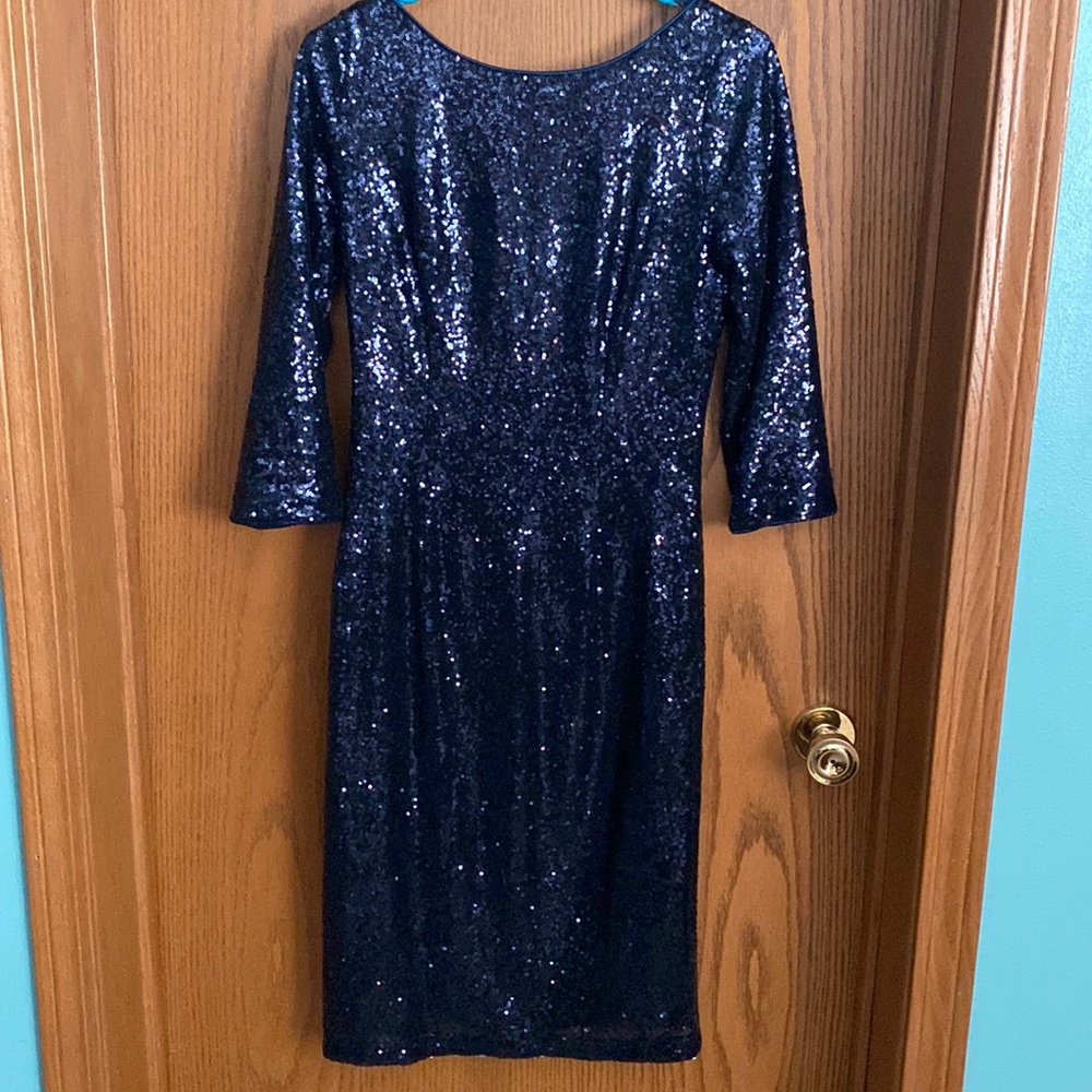Lulus blue sequin dress size Medium